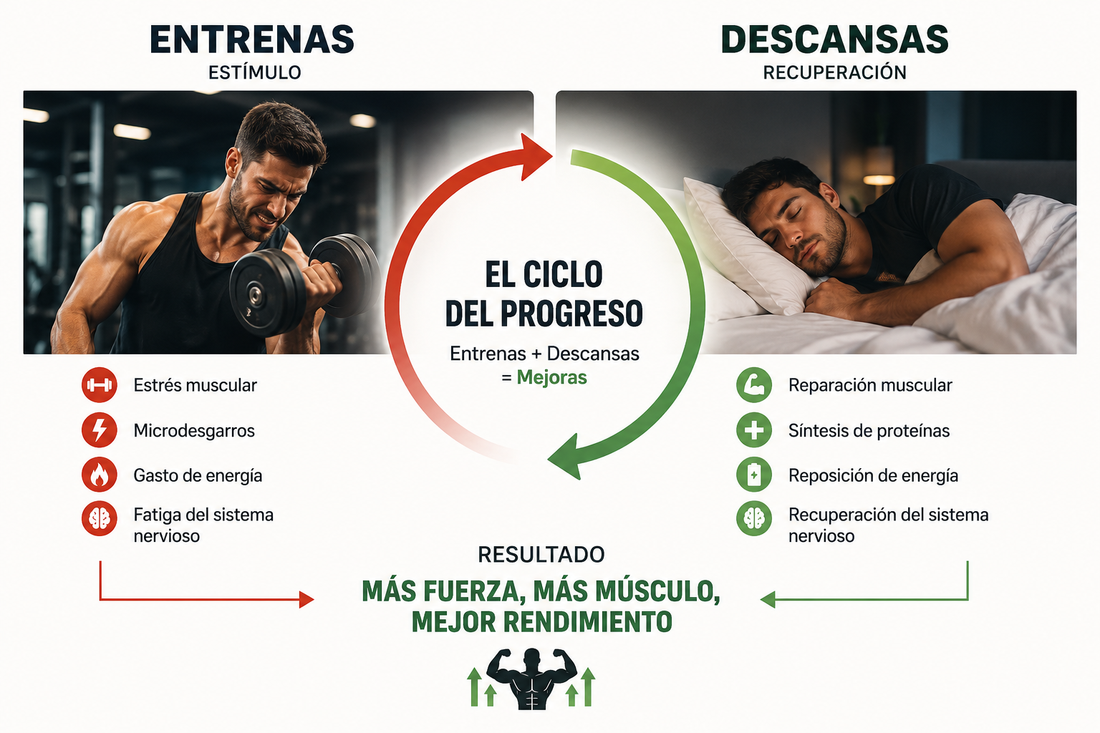 Descansar o no entre entrenamientos: cuánto tiempo necesitas realmente para ganar músculo, rendir mejor y evitar lesiones