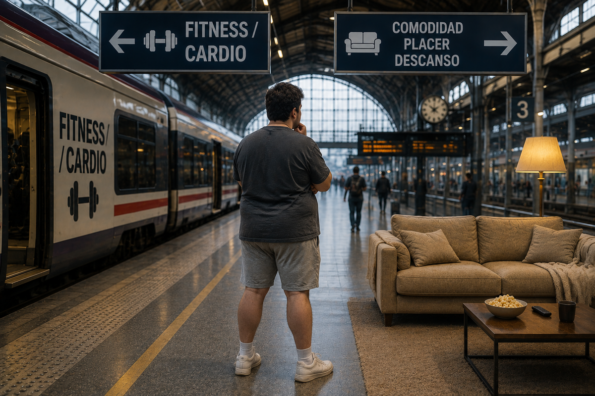 Persona entrenando en el gimnasio — convierte tu impulso de septiembre en un nuevo estilo de vida