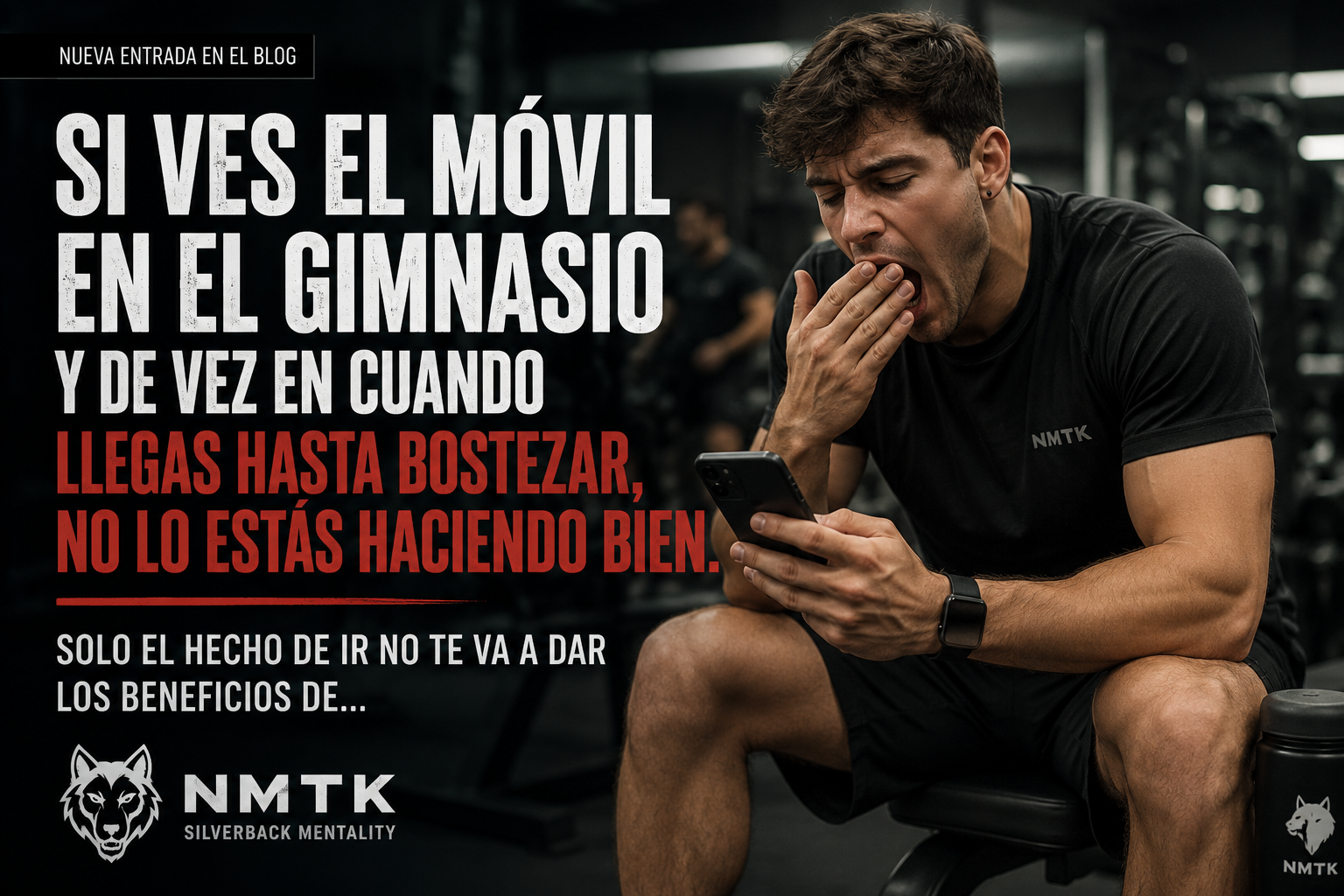 Si ves el móvil en el gimnasio, no lo estás haciendo bien