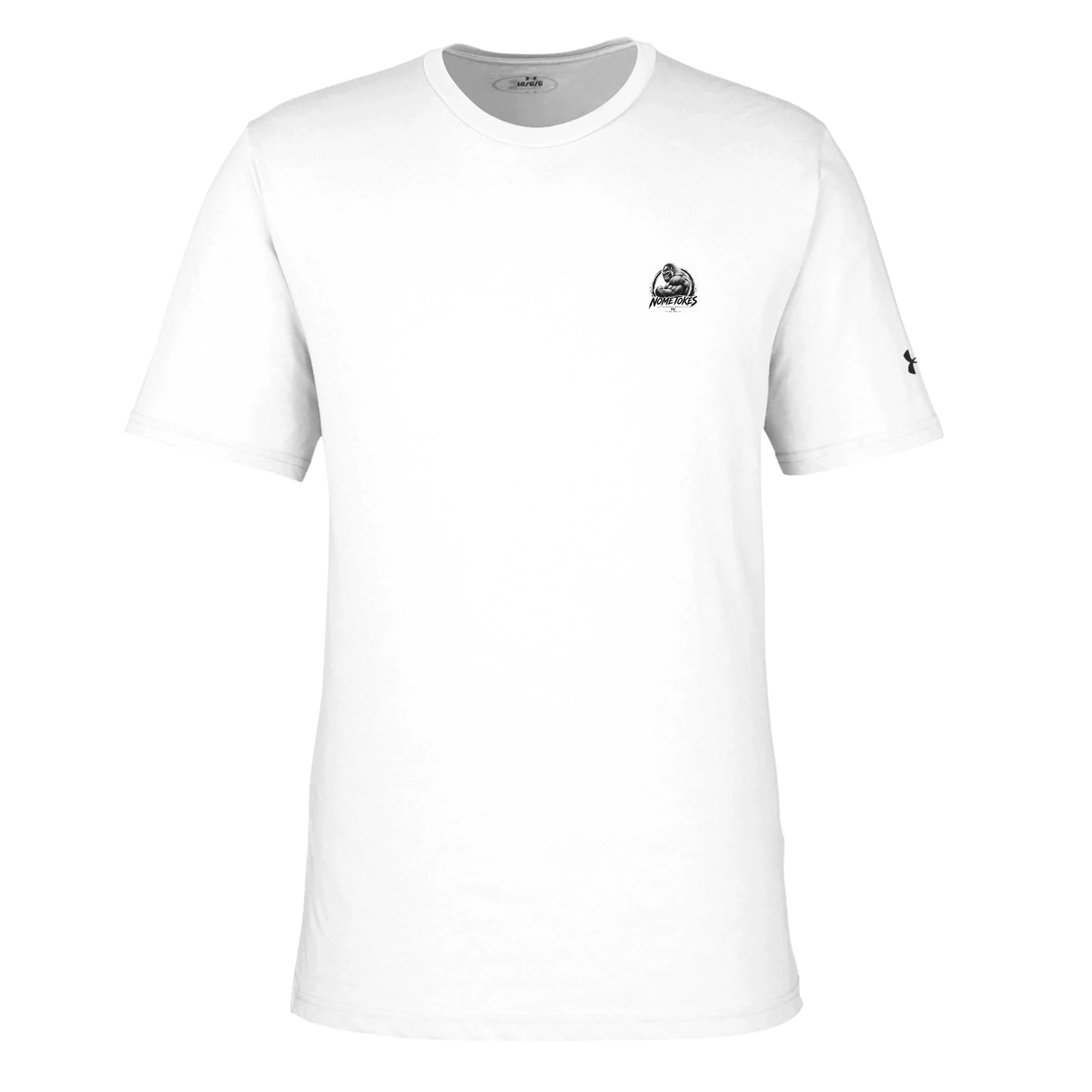 Camiseta musculación SilverBack Mentality en blanco, vista alternativa — NMTK