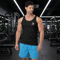 Camiseta tirantes entrenamiento One more Rep en negro, vista frontal — NMTK