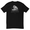 Camiseta Gym Silverback Mentality en negro, vista trasera — NMTK