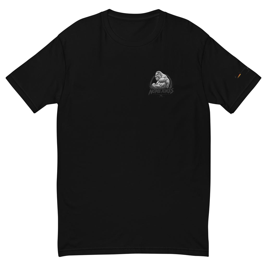 Camiseta Gym Silverback Mentality en negro, vista frontal — NMTK