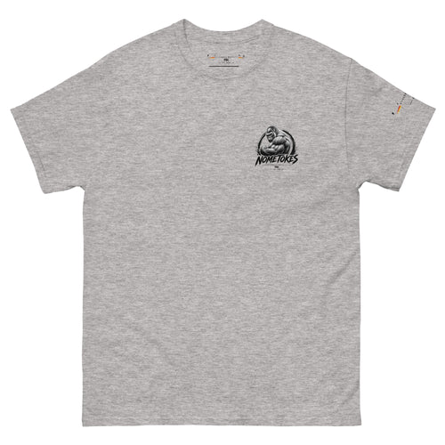 Camiseta base Silverback Mentality en gris deportivo, vista frontal — NMTK