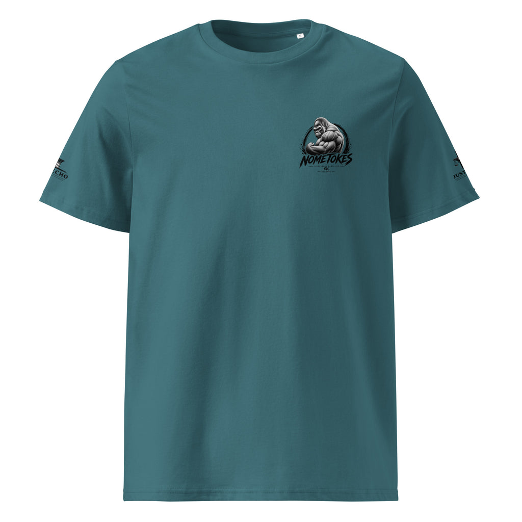 Camiseta Gran Bro Derecho & Justicia en azul noche, vista frontal — NMTK